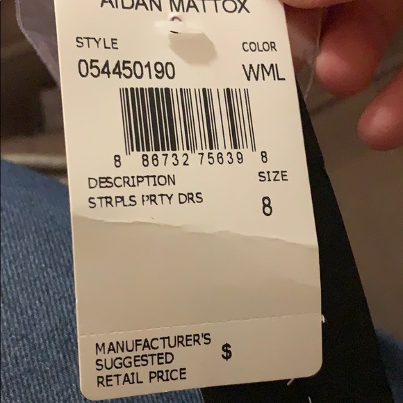 Fun spring party dress! Strapless NWT size 8&10 - Picture 7 of 7